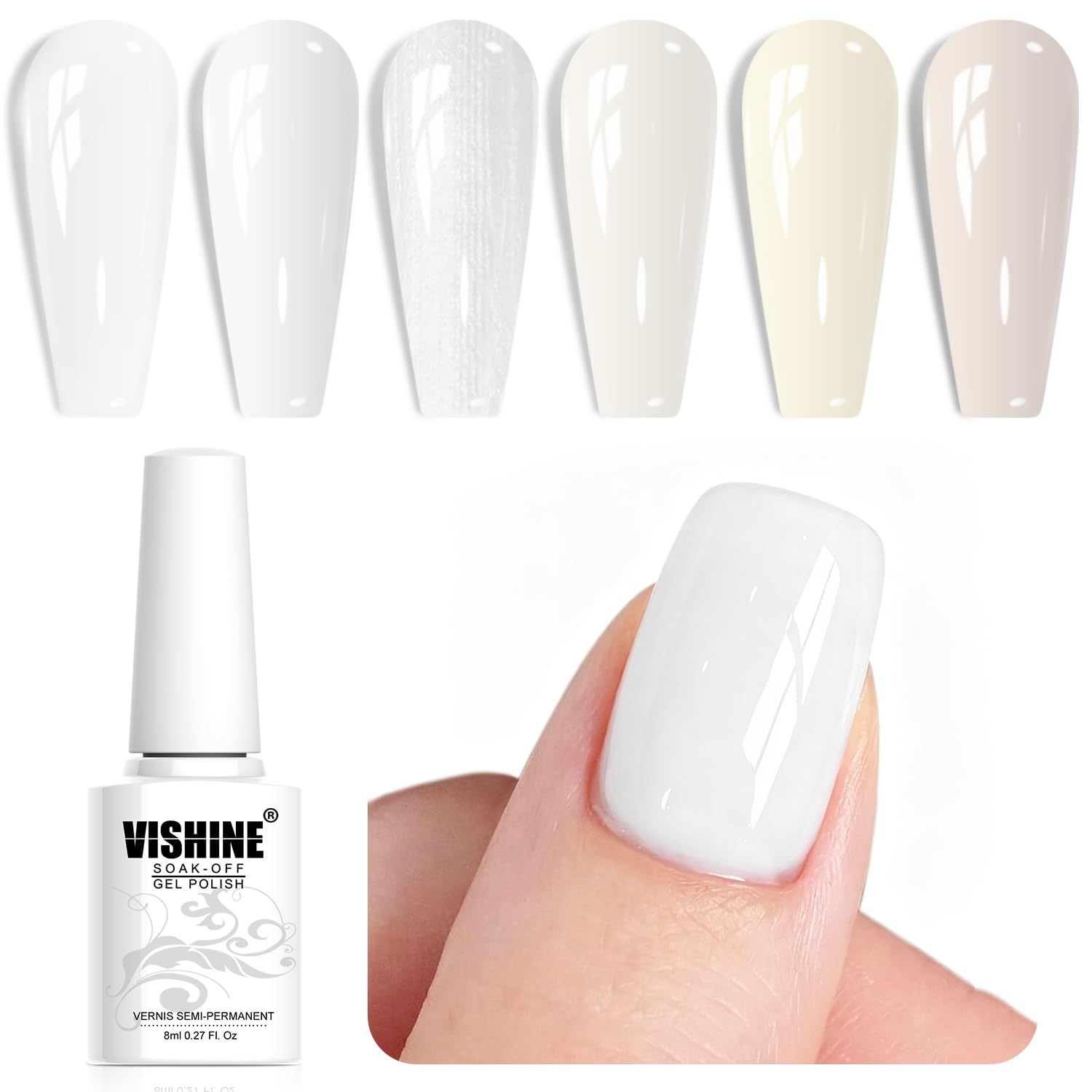 EVER NAIL K Milky White French Sサイズ EVER NAIL K Milky White